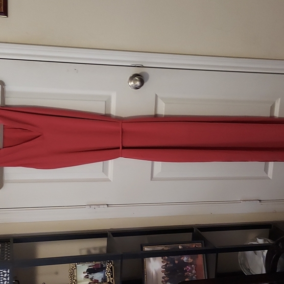 White House Black Market coral dress - Picture 3 of 7